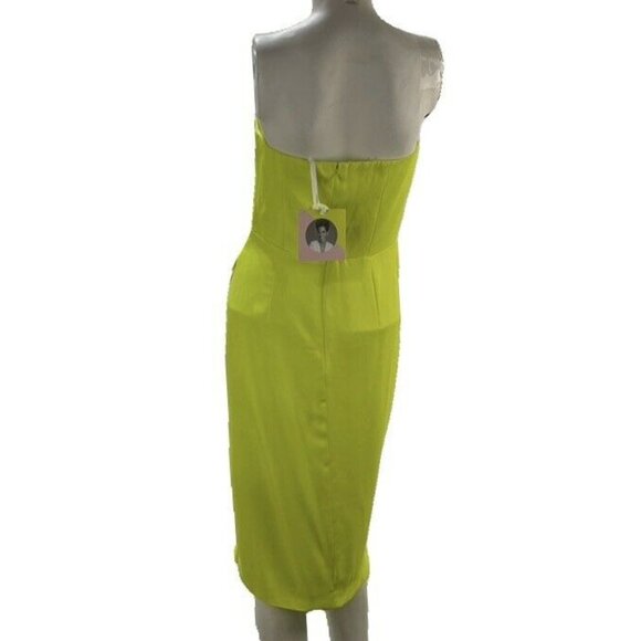 CUSHNIE Strapless Midi Dress - Picture 3 of 8